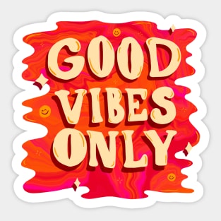 Good Vibes Only Sticker